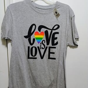 Love is Love  T-Shirt - Gray